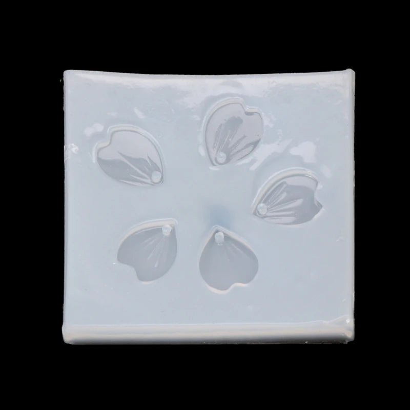 Silicone Mold Cherry Blossom Petal Pendant Mold For DIY Handwork Jewelry Finding Making Tools