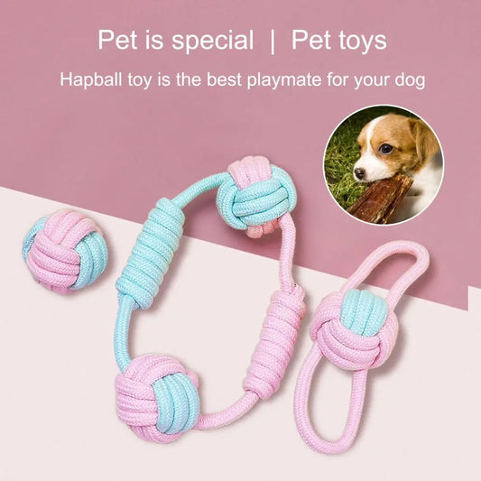 Chew Toys Exquisite Bite Resistant Eco-friendly Pet Braided Rope Ball Toy Pet Dogs Rope Ball Molar Toy Pet Supplies mascotas