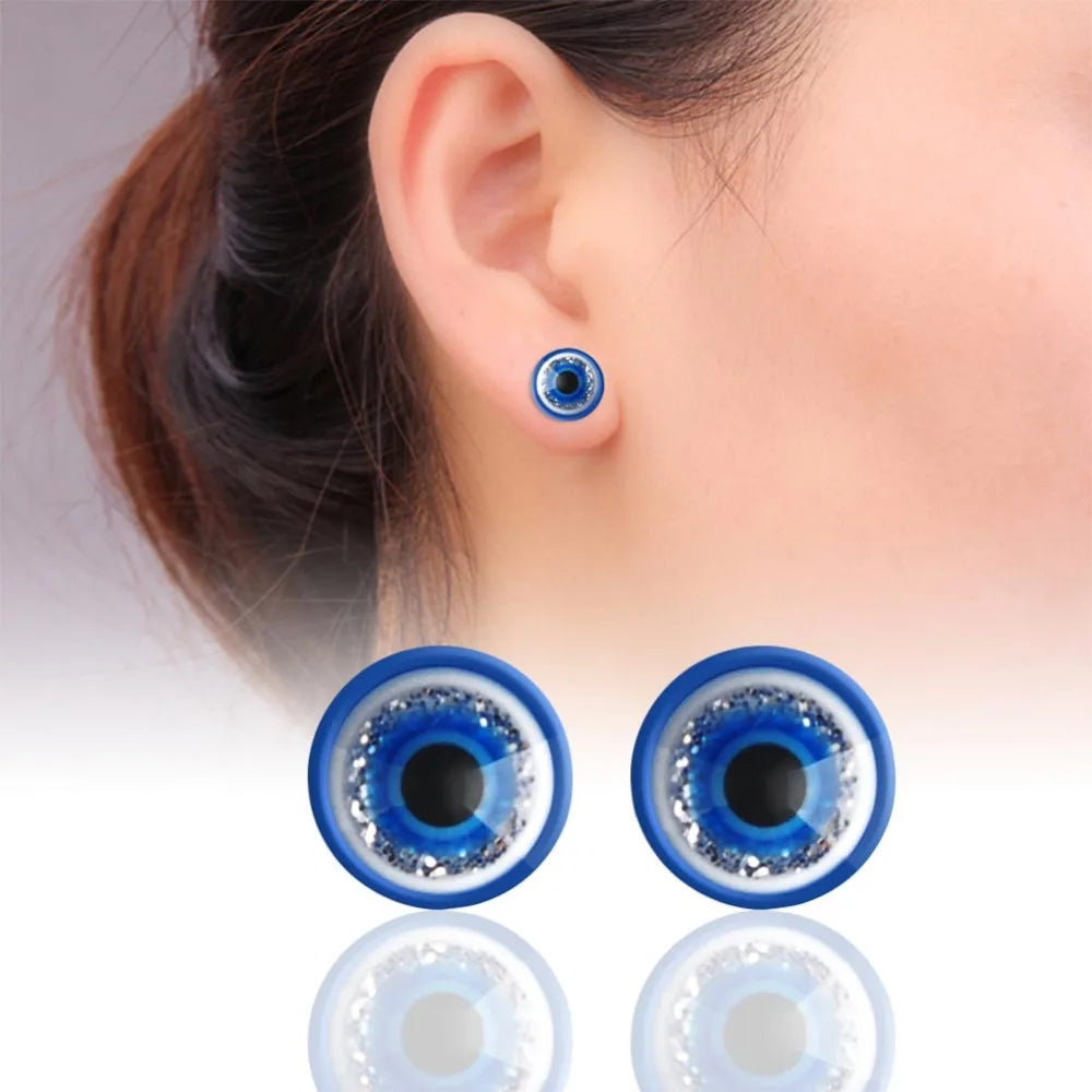 1 Pairs Blue/Black Magnetic Slimming Earrings Slimming Patch Lose Weight Health Magnets Of Lazy Paste Slim Patch