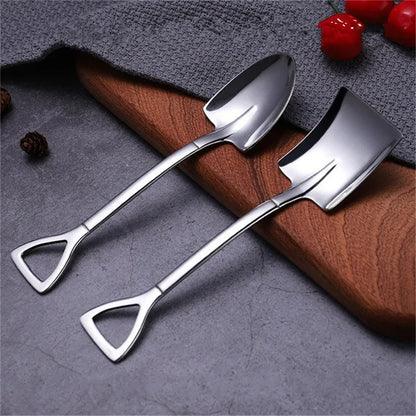 2020 new vacuum plating stainless steel ice cream coffee spoon dessert teaspoon fruit salad spatula kitchen hot drink tableware