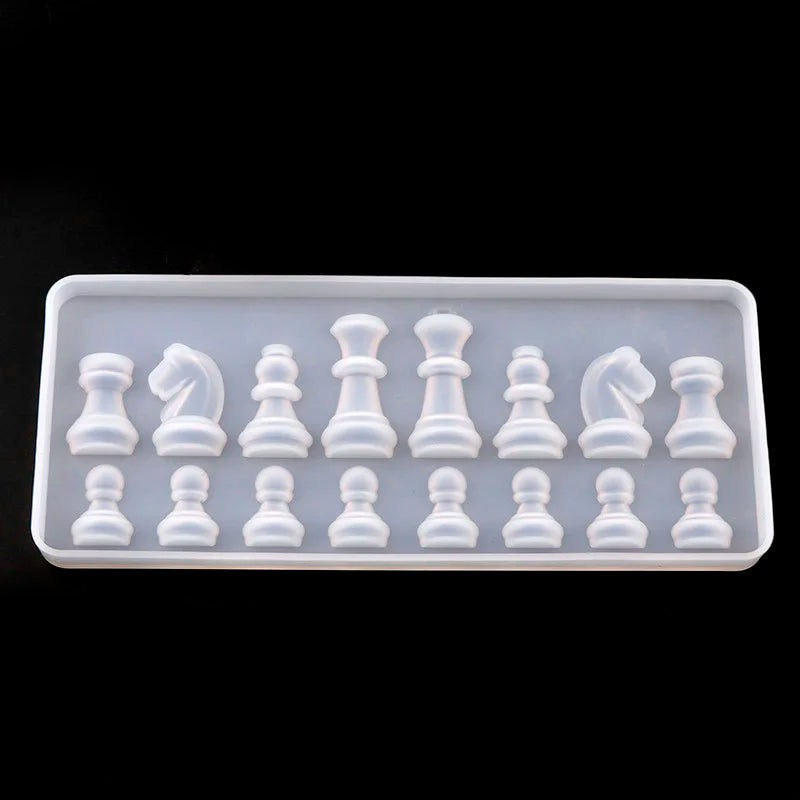 International Chess Shape Silicone Mold DIY Clay Epoxy Resin Mold Pendant Molds
