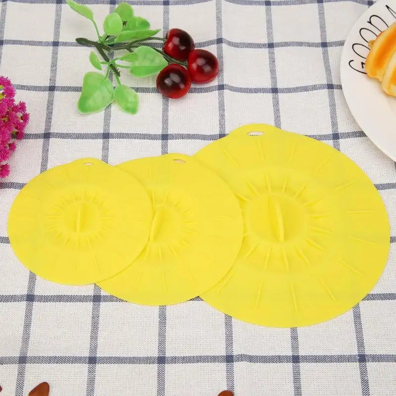 Silicone Cup Lid Anti-Dust Bowl Cover Cup Seals Lids Drinking Cup Lid FDA Silicone Heat Resistant Sealed Cover Drinkware Home