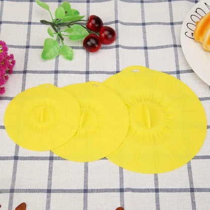 Silicone Cup Lid Anti-Dust Bowl Cover Cup Seals Lids Drinking Cup Lid FDA Silicone Heat Resistant Sealed Cover Drinkware Home