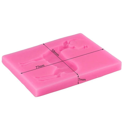 3D Deer Silicone Mold Polymer Clay Candy Chocolate Cookie Baking Mould Christmas Cupcake Topper Fondant Cake Decorating Tools
