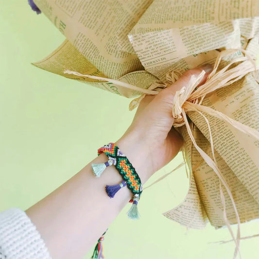4 meters  Weave bracelets thread The Unique Style 6  Embroidery Thread Floss Sewing Skeins Craft Dofferent Gradient Color