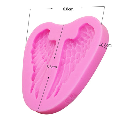 M0227 Angel wings Silicone Mold Fondant Cake Decorating Tools Chocolate Gumpaste Molds, Sugarcraft, Kitchen Accessories