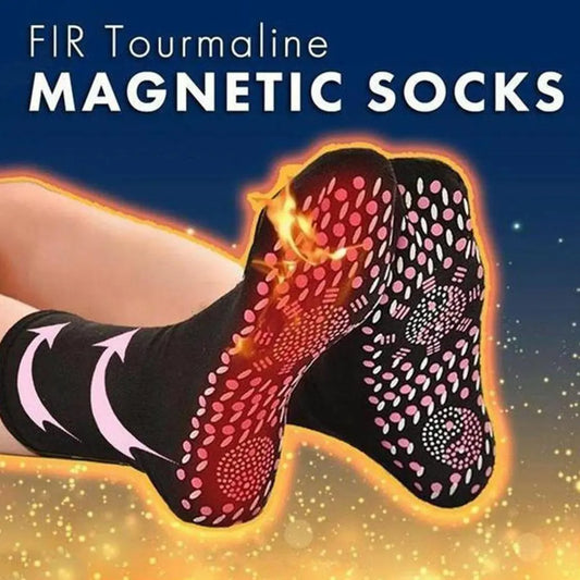 Hot Magnetic Therapy Comfortable Breathable Foot Massager Fire Moxibustion Physical Self-Heating Health Care Warm Foot Socks