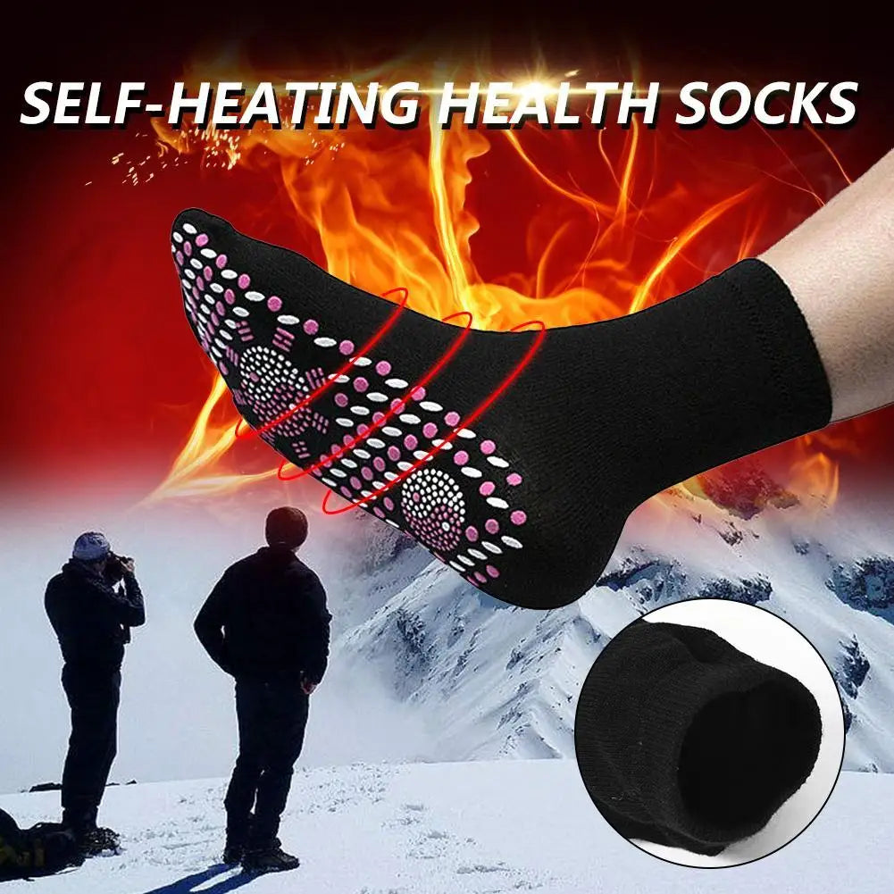 Hot Magnetic Therapy Comfortable Breathable Foot Massager Fire Moxibustion Physical Self-Heating Health Care Warm Foot Socks