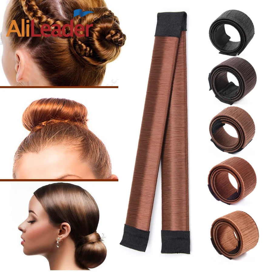 7colors 1pc Pcs Women Girls Magic Hair Styling Donut Bun Maker Elastic Hairband Donuts Chignon Magique Magic Styling Hair Tools