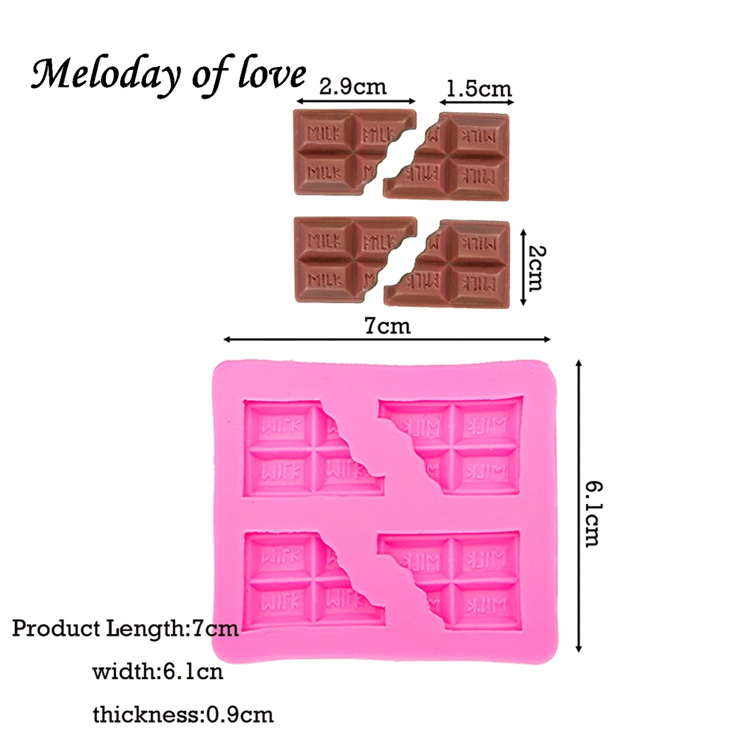 Milk letter chocolate Candles Resin Clay Butter Cookie DIY fondant baking cake decorating tools silicone mold T0014