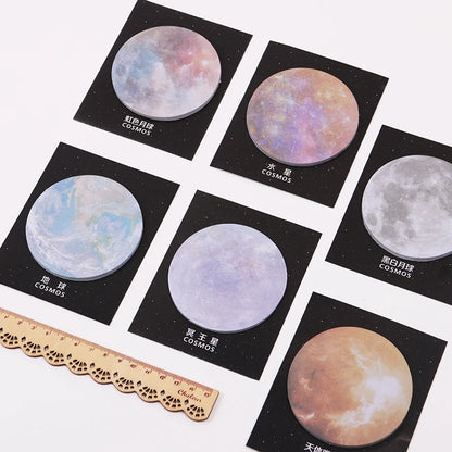 1PC To The Universe Memo Notepad Notebook Memo Pad Self Adhesive Sticky Notes Bookmark Gift Stationery