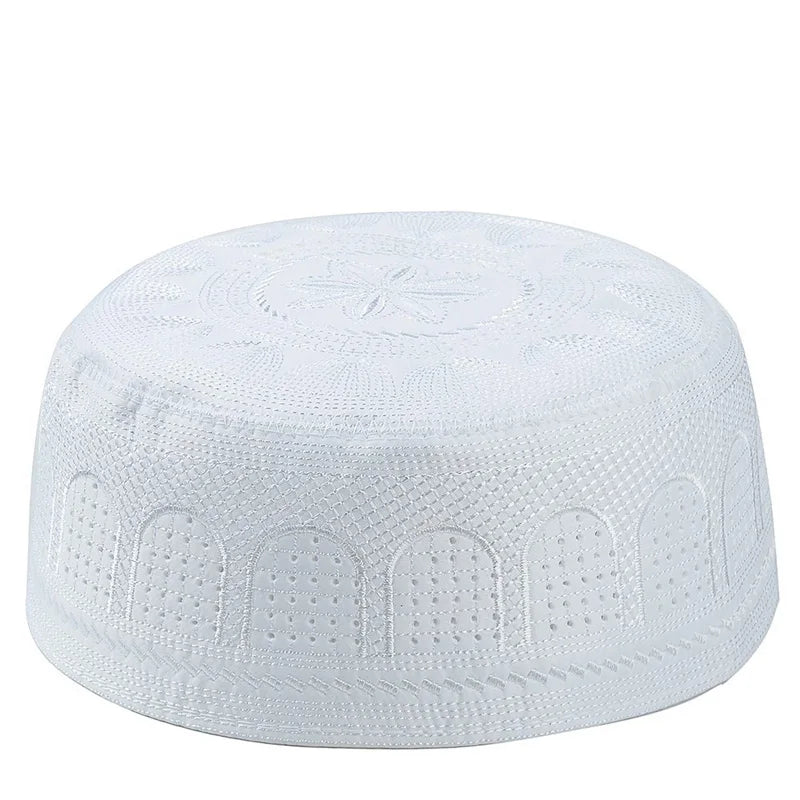 2023 Muslim Hat Cotton Embroidered Arab Men Prayer Hat Muslim Hijab Men Hijab Hat Saudi Arabia Islamic Jewish Indian Hat