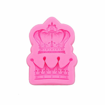 Gadgets Fondant Molds  Set of 2 Crowns Silicone Mold   Fondant   Topping Sugar paste Chocolate Decoration BEST QUALITY