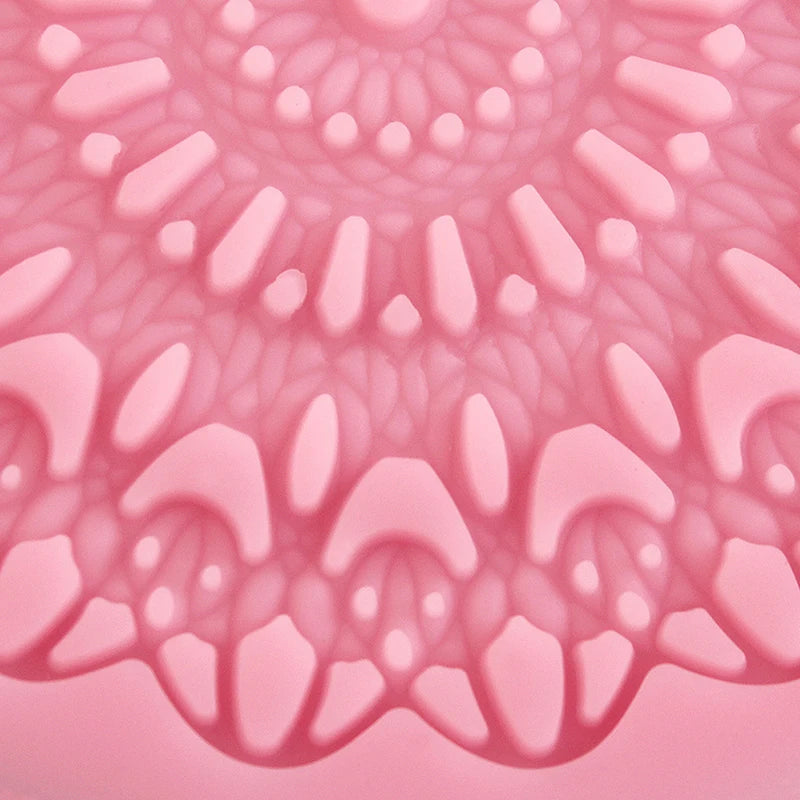 DIY Flower Vine Pattern Lace Round Silicone Cake Embossing Mould Fondant Cake Decorating Chocolate Candy Tool