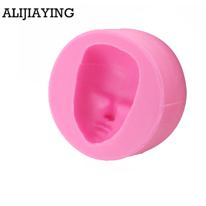 M0790 3D Men head Chocolate Mould baby Face Silicone Mold Cake Decorating Fondant Kitchen Baking DIY Cartoon Figre/Cake Tools