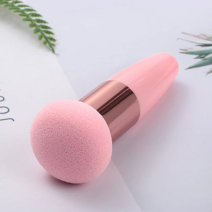 1PC Mushroom Head Makeup Brushes Women Maquillaje Beauty Foundation Sponge Powder Puff With Handle Smooth Shaped Cosmetic Tool