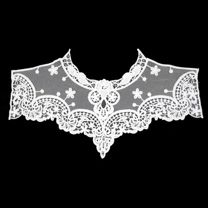 Dress Applique Lace Fabric Blouse Costume Decor Accessories DIY Neckline Collar Sewing Trims White Black