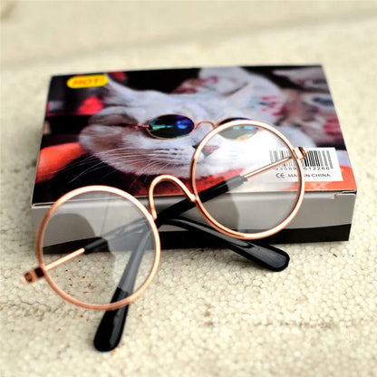 Pet Sunglasses Eyewear Pet Glasses Photo Props Goods Cosplay Accessories Cute Glasses for Animal Pet Cat Puppy Dog Supplies Item