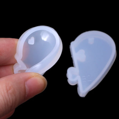 2Pcs Heart locks for lovers Pendant Liquid Silicone Mold DIY Epoxy Resin Mould Jewelry Tools