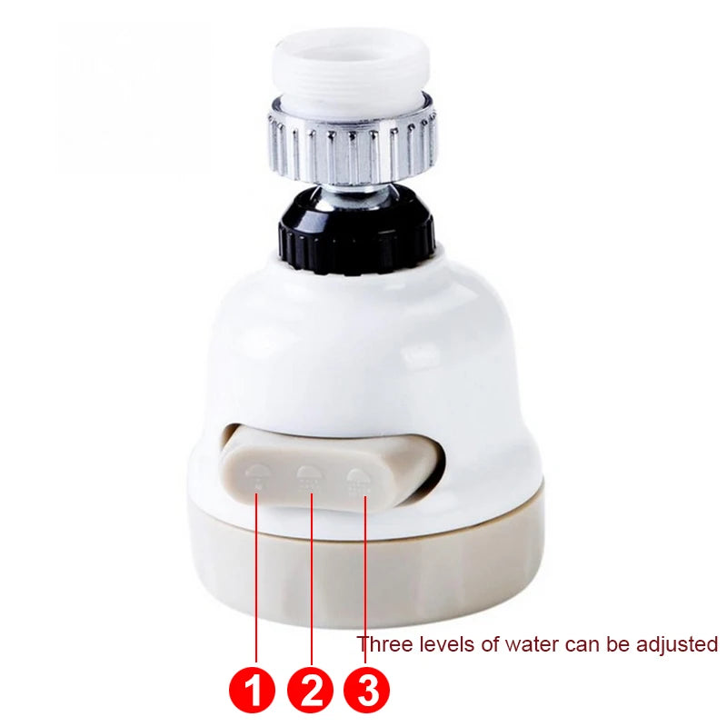New Kitchen Shower Faucet Tap 3 Level Can Adjusting 360 Rotate Water Saving Bathroom Shower Faucet  filtered Faucet Accessories