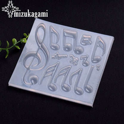1pcs UV Resin Jewelry Liquid Silicone Mold Music Notes Shape Silicone Mold Resin Charms Mold For DIY Decorate Making Jewelry