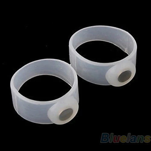 2Pcs Silicone Magnetic Foot Massage Toe Ring Durable Keep Slimming Health Circle