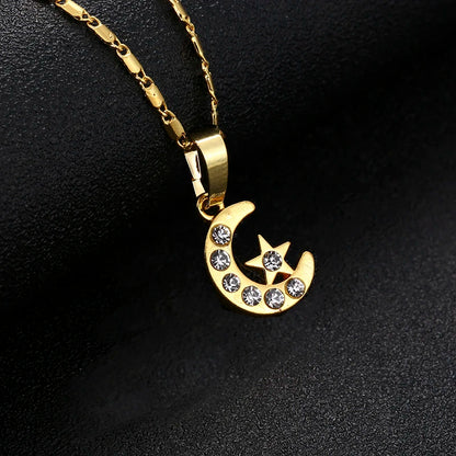 wholesale Gold/Rose gold Colors Allah Pendant Necklace Women Men Jewelry Middle East/Muslim/Islamic Arab Ahmed