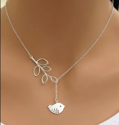 NK609+ Hot Selling New Punk Minimalist Infinity Luck 8 Cross Leaf Pendants Necklaces For Women Jewelry Clavicle Chain Collier
