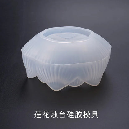 Lotus Storage Silicone Mold Big Flower Trinket Dish Blossom Ashtray Mold Floral Large Tray Making Flower Mold Epoxy Resin Crafts