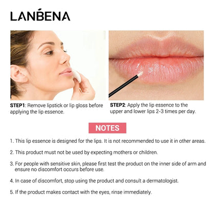 LANBENA  Lip Care Serum Lip Plumper Repairing Reduce Lip Mask Fine Lines Increase Moisturizing Lip Elasticity Beauty