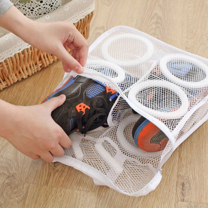 Laundry Shoes bag Protective Underwear Bra Mesh Wash Organizer storage bag  Home Washing Dry Shoe Zipper Laundry Bags 3 Colors