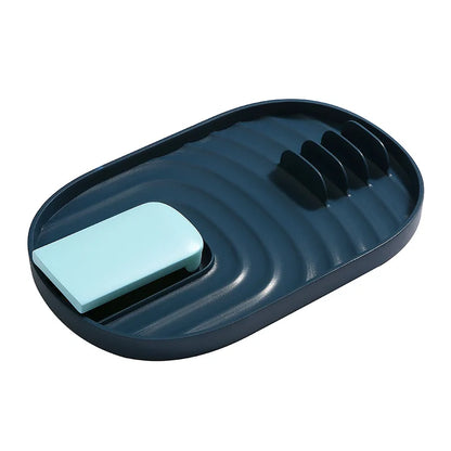 Multifunction Plastic Pot Lid Storage Pad Kitchen Storage Shelf Spoon Rest Holder Utensil Organizer Spatula Holder Racks Cocina