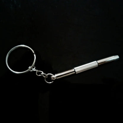 Eyeglass Screwdriver Kit Keychain Portable Stainless 3 in 1 Sunglass Watch Repair Useful Multi Function Nut Driver Hand Tools