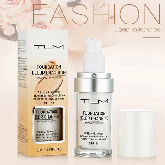 TLM Color Changing Liquid Foundation Makeup Change To Your Skin Tone By Just Blending Moisturizing 2019 30ml  maquiagem TSLM2