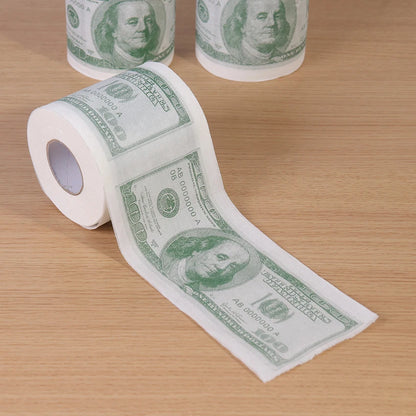 1 Roll Home Supplies Wood Pulp One Hundred Dollars Printed Rolling Paper Funny Toilet Paper Humor Toilet Paper Novelty Gift