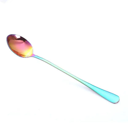 Stainless Steel Latte Long Tea Coffee Spoon Soda Ice Cream Dessert Sundae Spoons