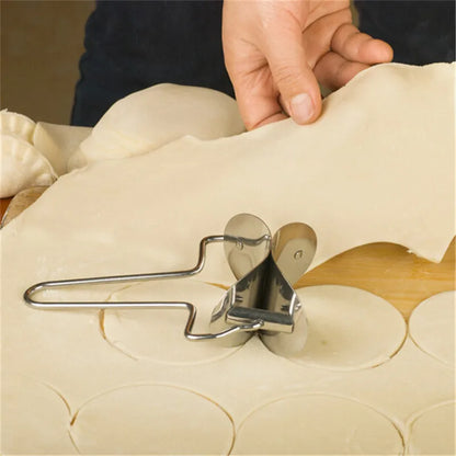 Stainless Steel Dumpling Wraper Mould Dough Circle Roller Machine Dumpling/Pie Maker Pizza Pastry Cutters Rolling Cooking Tools