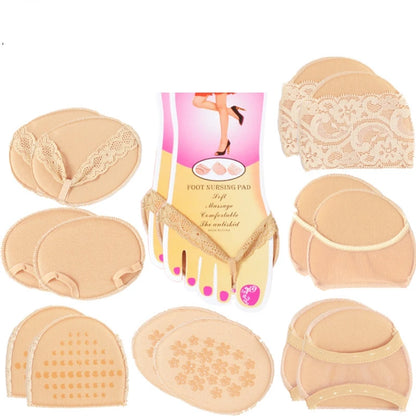 1Pair Forefoot Pad Shoe Sticker Inserts Gel Heel Shoe Cushion Anti-slip High Heeled Insert Shoe Filler Shoe Accessories