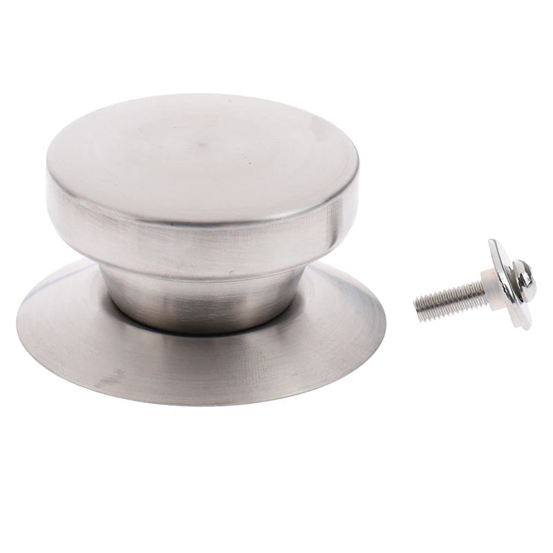 1PC Stainless Steel Tableware Pot Lid Handle Handle Fixed Suction Cup Handle Anti-scald Handle Kitchen Cookware Kitchen Supplies