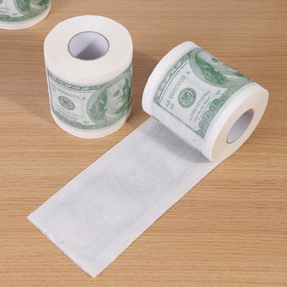 1 Roll Home Supplies Wood Pulp One Hundred Dollars Printed Rolling Paper Funny Toilet Paper Humor Toilet Paper Novelty Gift