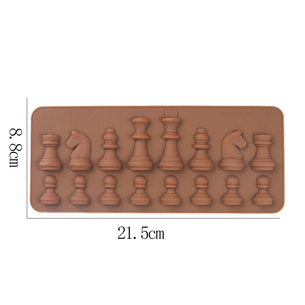 DIY Cake Mold Chess Shaped Chocolate Molds Ice Cube Mould Baking Mould Silicone Mold Cake Decorating Tools Kitchen Accessories