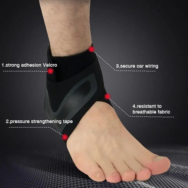 1Pcs Ankle Support Brace,Elasticity Free Adjustment Protection Foot Bandage,Sprain Prevention Sport Fitness Guard Band Hot 8