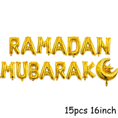 Meidding Ramadan paper gift box Kareem Decoration Eid Mubarak banner home decor Eid al-fitr Ramadan Mubarak packing Decor ballon