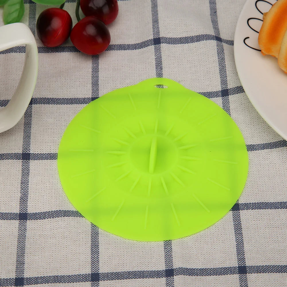 Silicone Cup Lid Anti-Dust Bowl Cover Cup Seals Lids Drinking Cup Lid FDA Silicone Heat Resistant Sealed Cover Drinkware Home