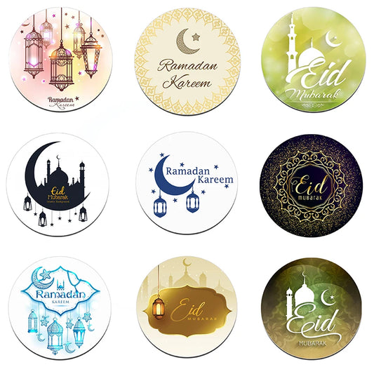 24/48pcs EID Mubarak Decor Stickers Ramadan Decoration Eid al-fitr Islam Muslim Festival Favor Gifts Labels HAJJ Ramadan Kareem