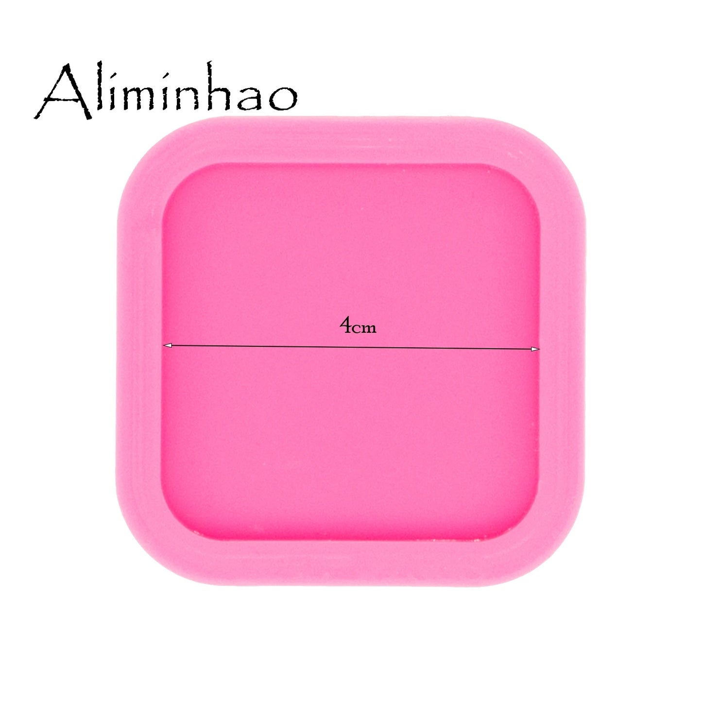DY0294 Shiny 1.5 Inch Square Hexagon Silicone Mold for Phone Socket Badge Reels DIY Diamond  Epoxy Silicon Resin Crafting Molds