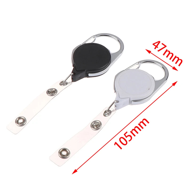 15Styles Key Ring Clip Retractable Pull Key Ring Chain Reel Extendable Belt Reel ID Lanyard Name Tag Card Badge Holder