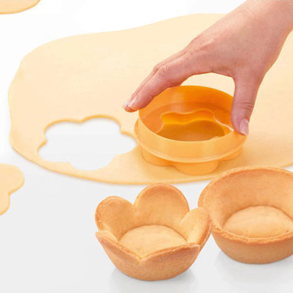 1PC Dough Egg Tart Shells Mold DIY Professional Burr-free Handle Smooth Rapid Prototyping Pastries Biscuit Cupcake Mold