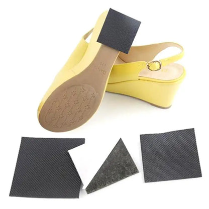 1 Pair Black Shoe Heel Protector Silent Pad High Heel Wear-resistant Sole Non-slip Stickers Self-adhesive Rubber Sticker