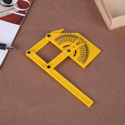 Angle Ruler Protractor Corner Angle Finder Carpentry Tools 0° To 180° Protractors For Woodworking Plastic Angles Conveyor Tool